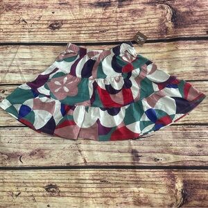 Tea Collection Girls Tiered Abstract Midcentury Pattern Skirt size 8